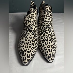 Marc Fisher Animal Print Ankle Booties